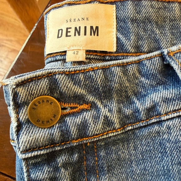 Sezane Le Flare Denim Blue - Size 10 - Picture 6 of 6